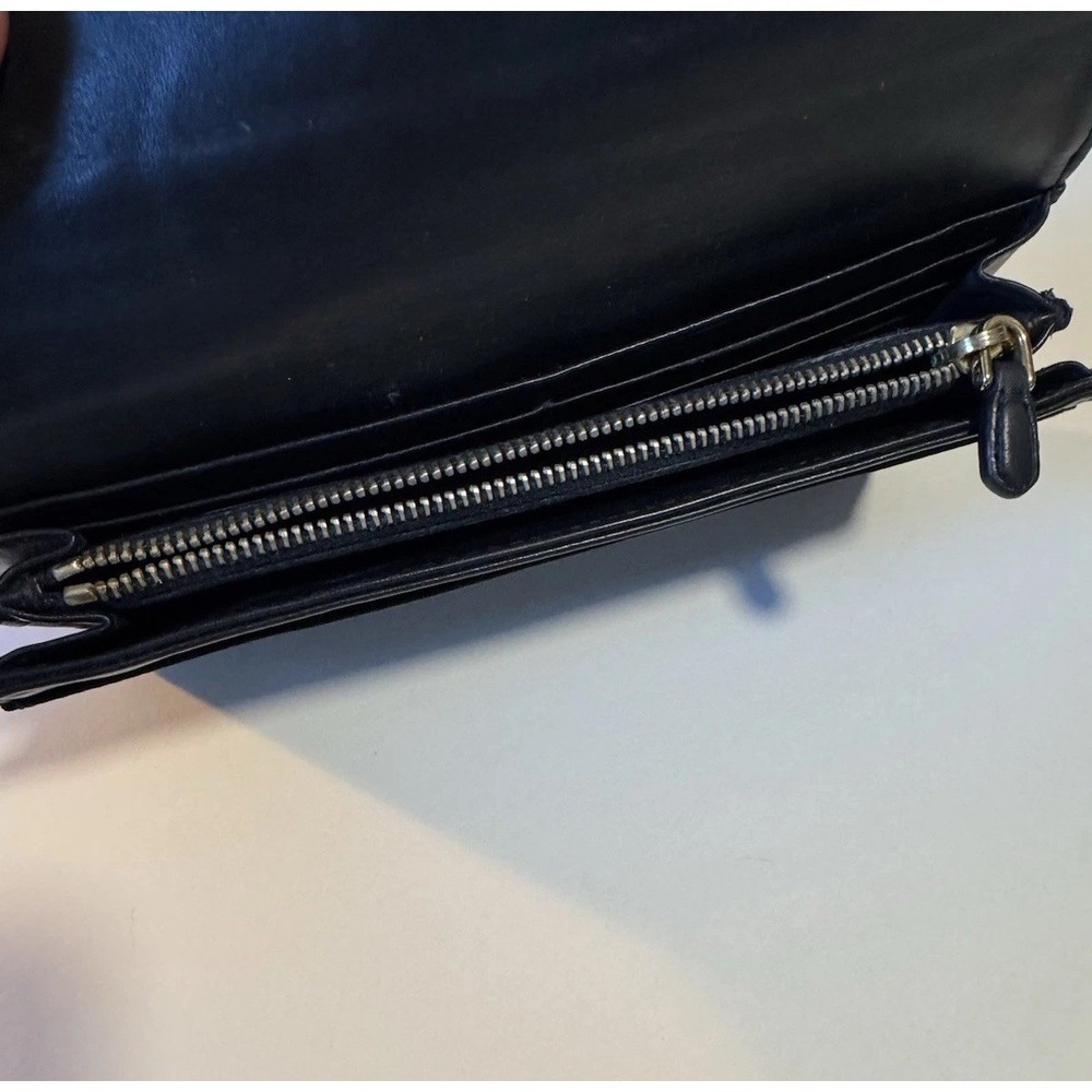 Prada Saffiano Long Black Wallet with Box and Authentication Card - Picture 12 of 16